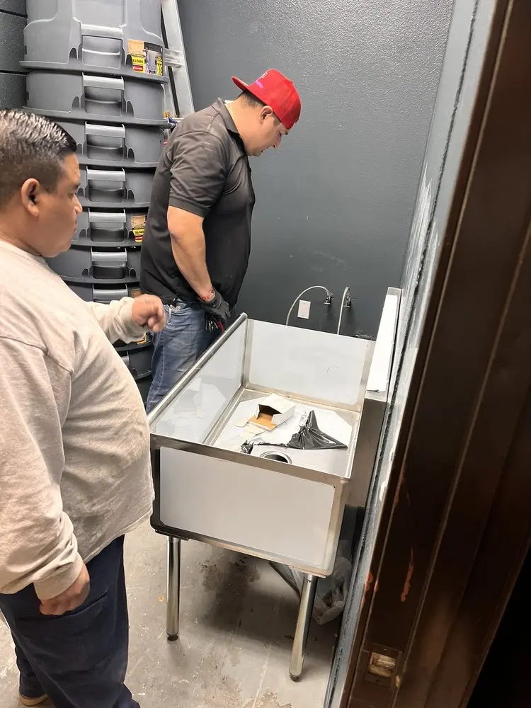 Commercial plumbing and sink installation in River Edge